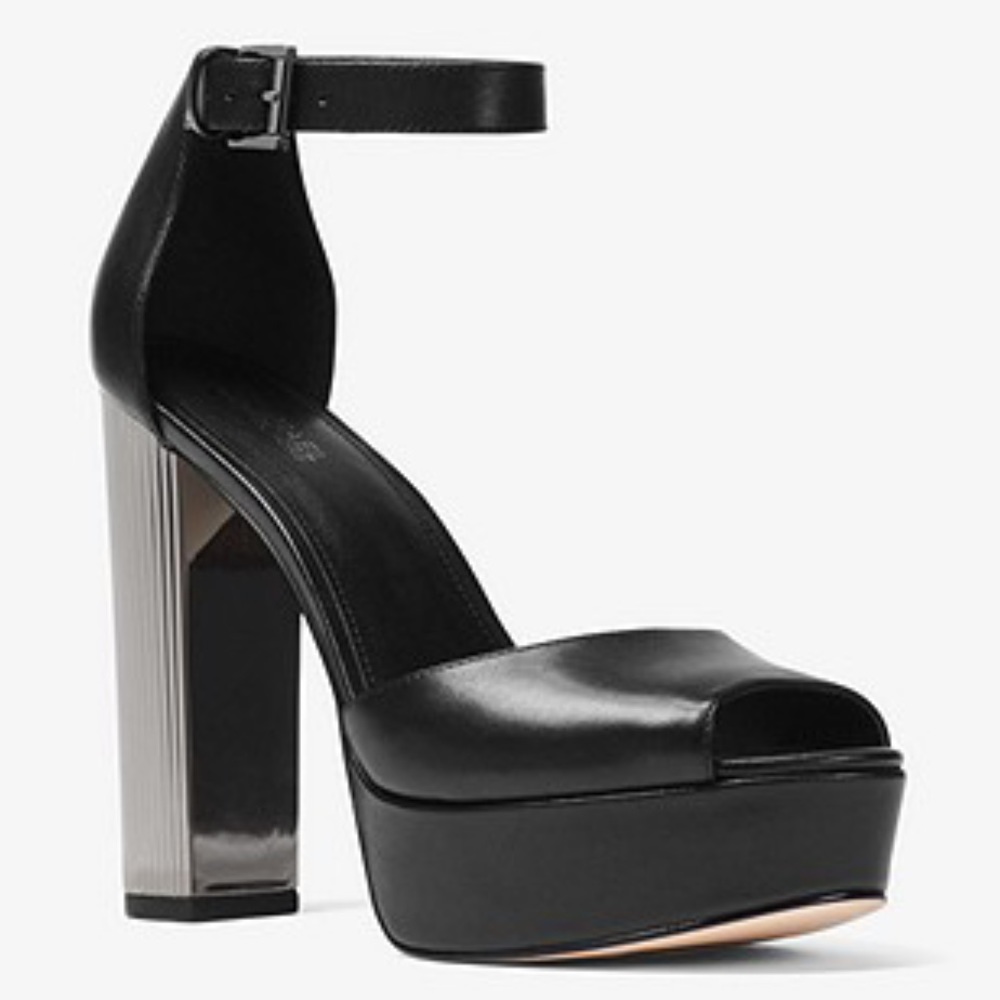 Michael Kors Paloma Leather Platform Sandal
